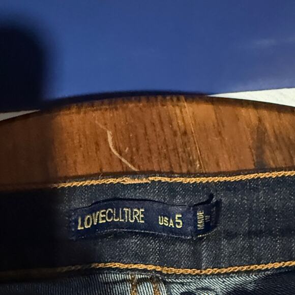 Love Culture Dark Blue Straight Leg Jeans - Picture 6 of 6